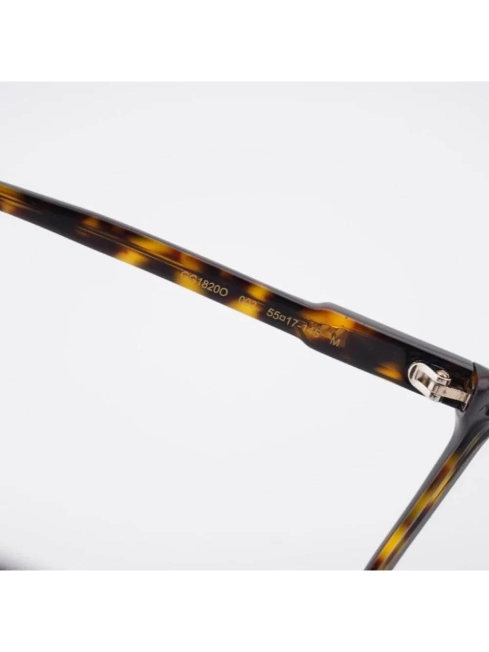 Gucci GG1820O 002 Eyeglasses Havana 55mm Square Frame